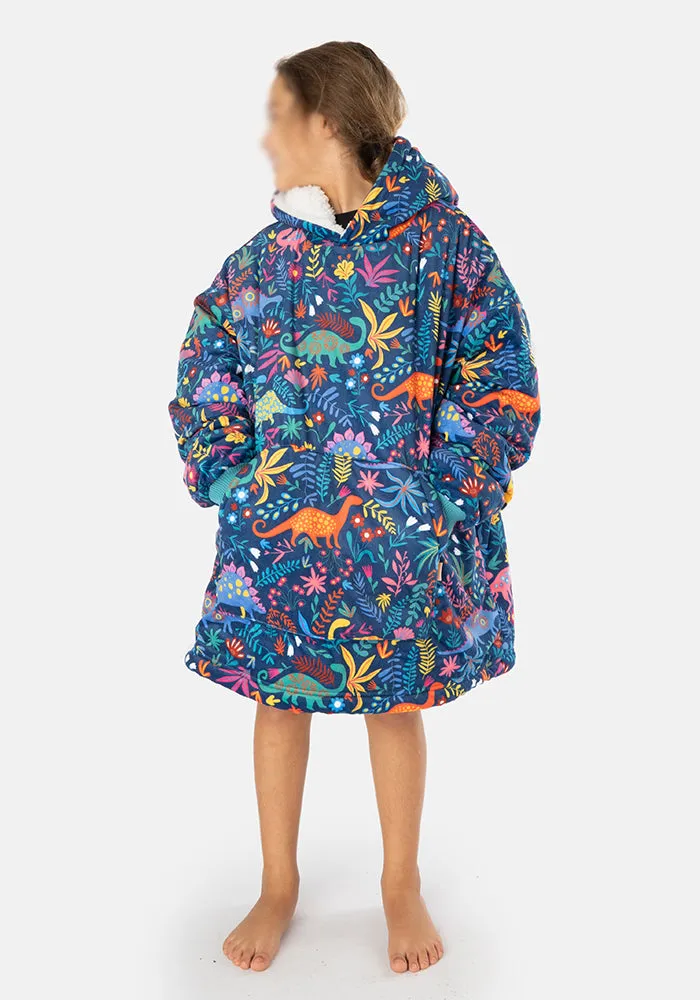 Popsy Pop-On Children's Oversize Dinosaur Print Hoodie