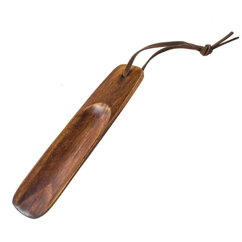 Portable Dutch Wood Short Handled Shoehorn