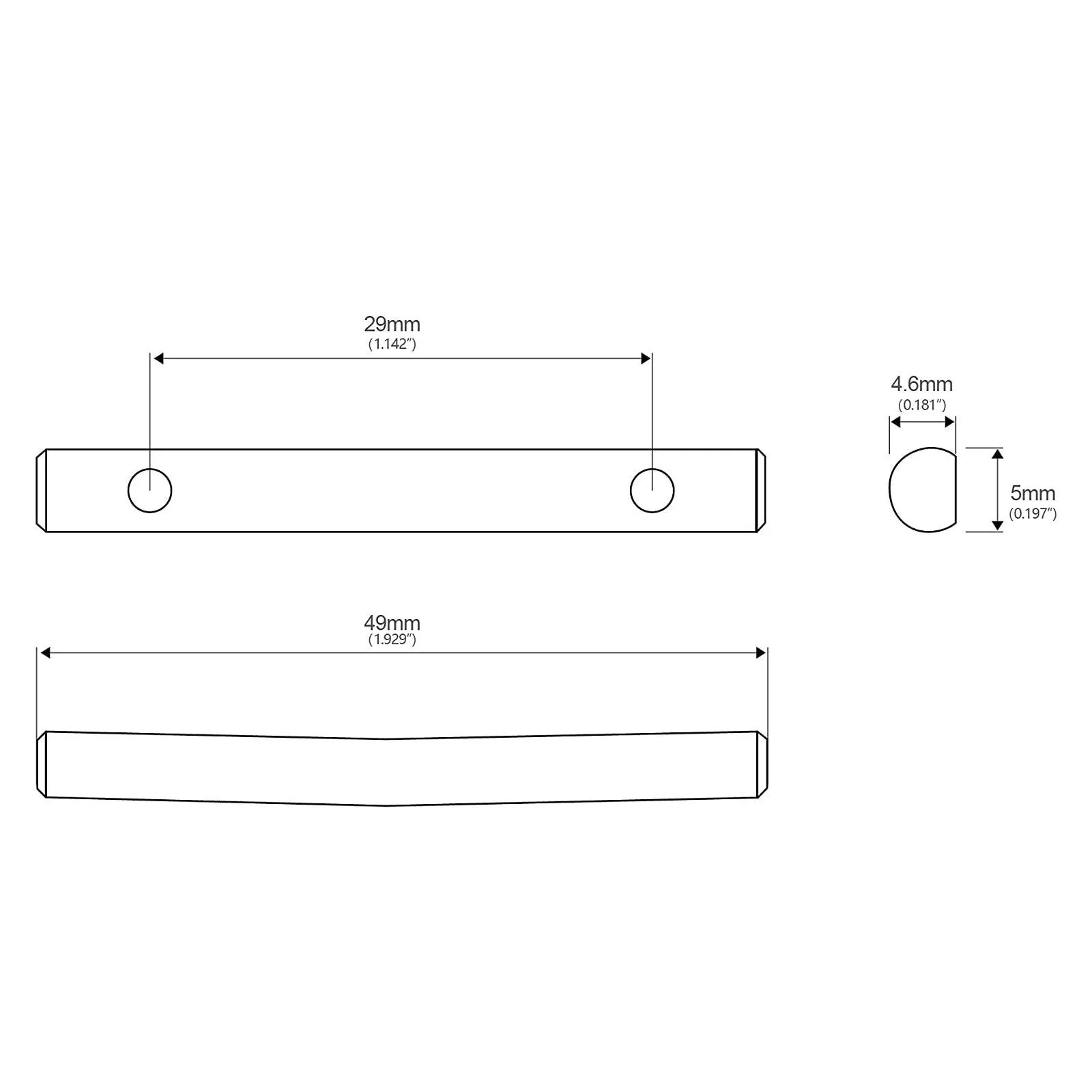 String Retainer Bar For Floyd Rose Style Guitar