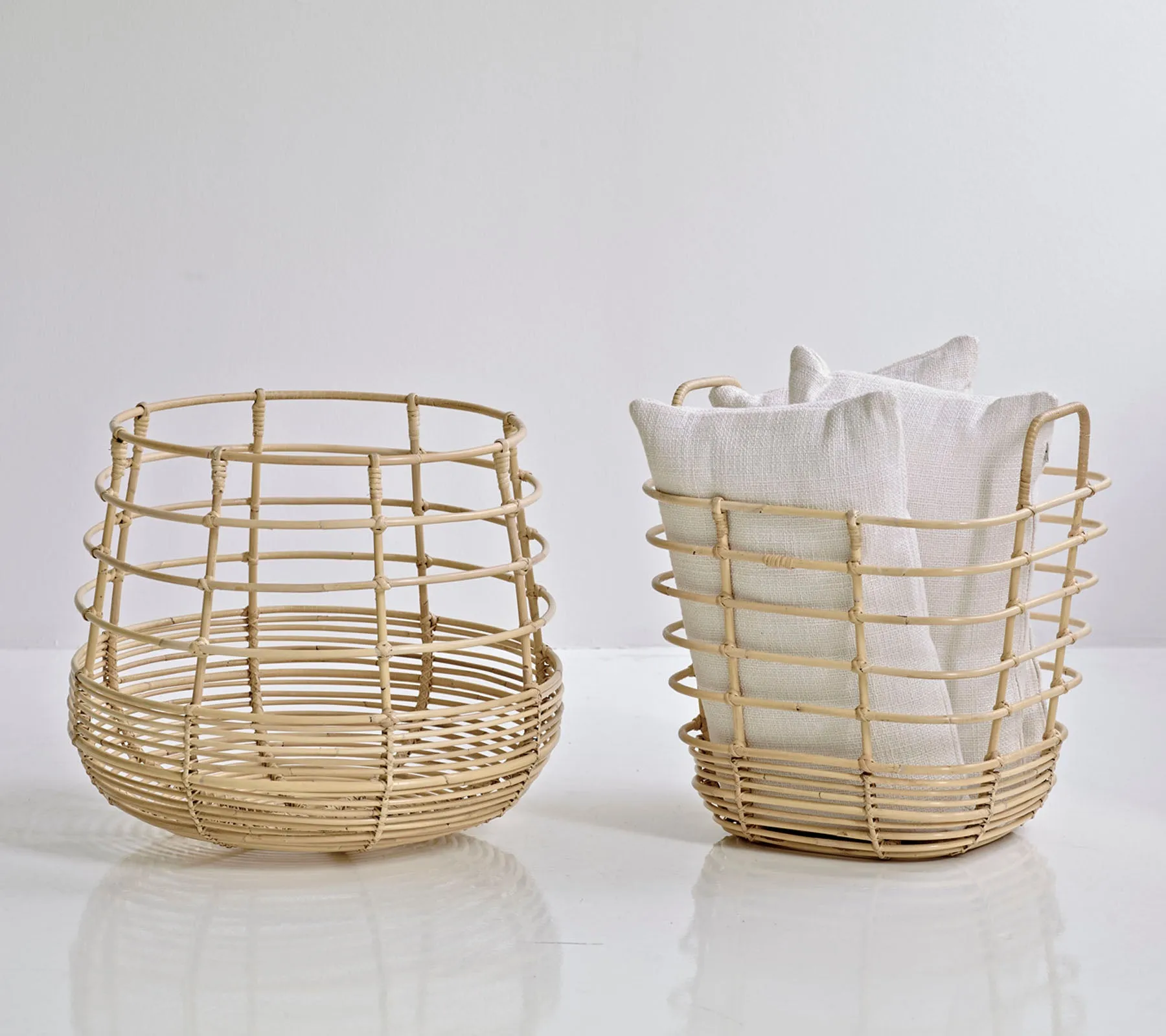 Sweep basket, round