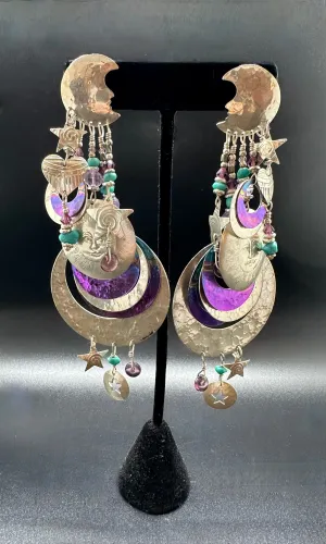 TABRA SUN MEDALLION Earrings