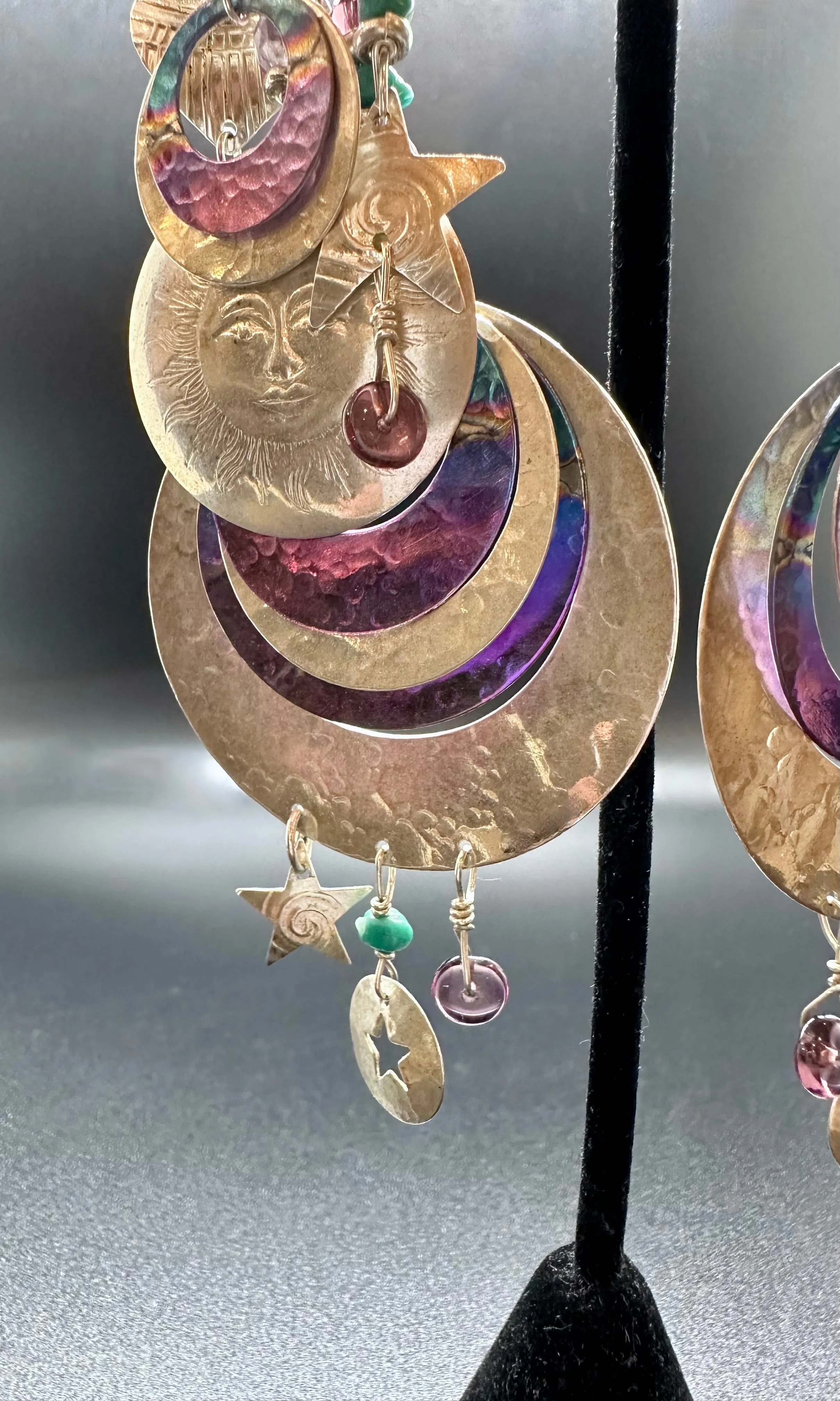 TABRA SUN MEDALLION Earrings