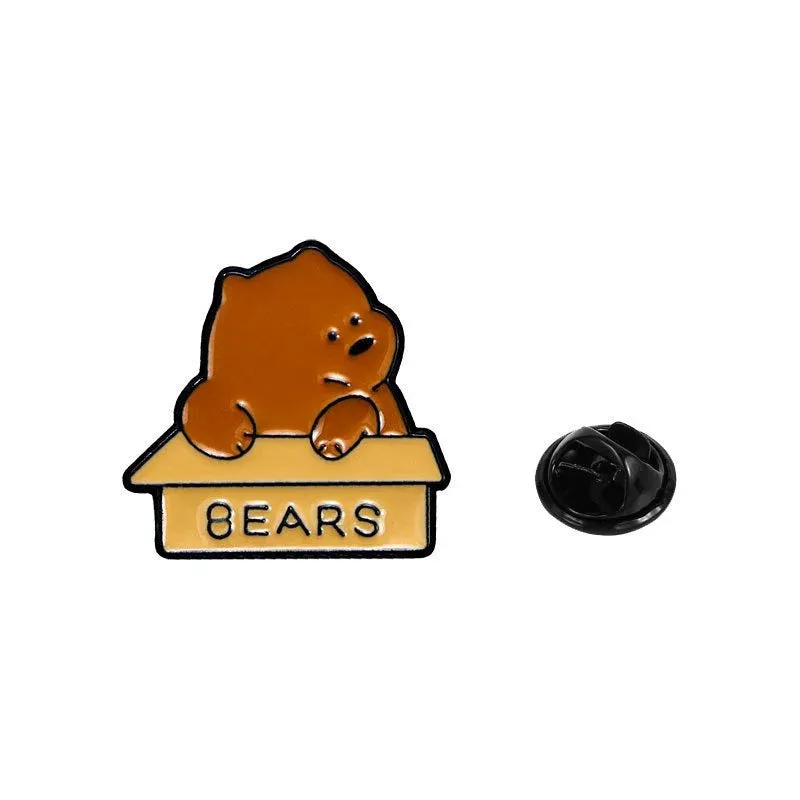 'We Bare Bears' Enamel Pin And Broach