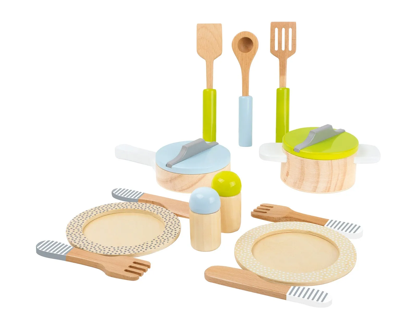 Wooden Tableware & Cookware Set