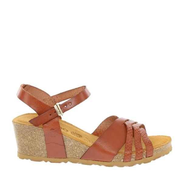 Yokono YK-Cadiz Brick Red Summer Wedge