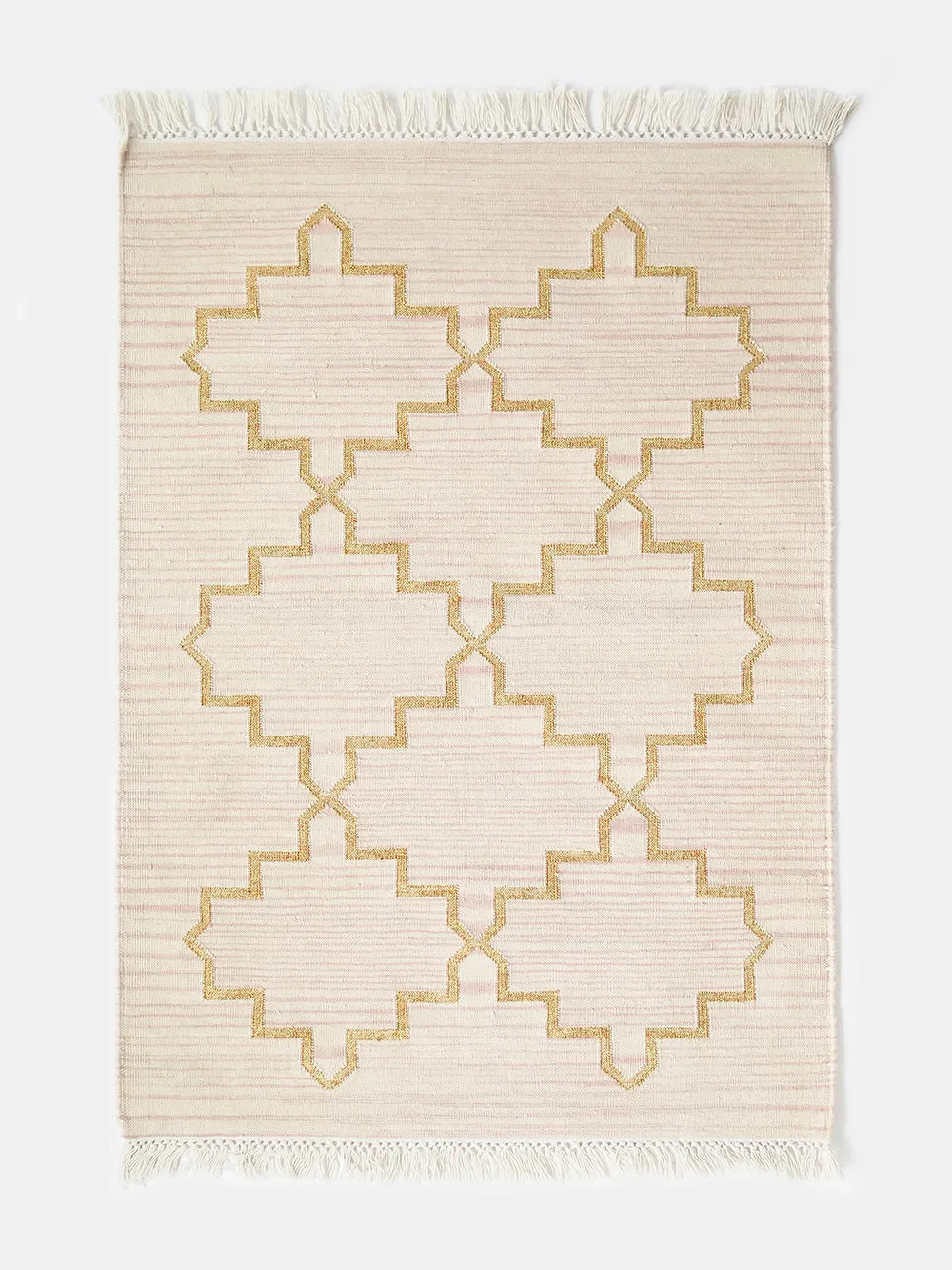 Zanjeer Rug in Ecru/Gold